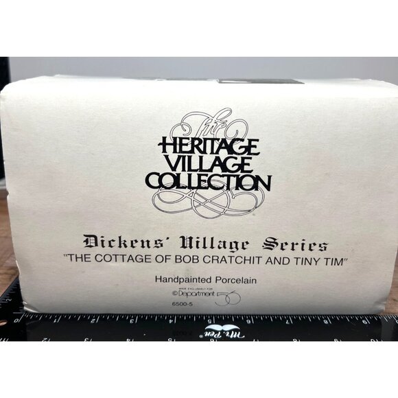 Dept 56 6500-5 Dickens Village  Bob Cratchit & Tiny Tim Cottage Heritage Village - Picture 6 of 7